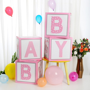 2023 la migliore vendita blue elephant baby shower decorazioni scatole di palloncini proposta di scatola di sorpresa di compleanno bomboniere per feste di matrimonio - Product Image 6