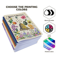 Carnet de composition personnalisé avec impression, design coloré, reliure cousue, 80/100/200 pages – Fournisseur de la série de papeterie sur mesure