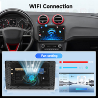 Autoradio Android Hikity 9'' pour Ibiza 2016-2017 Qualcomm 8 cœurs 4+64G CarPlay sans fil Ventilateur de refroidissement automatique Écran partagé Stéréo OEM