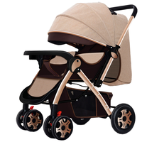ZX110 nouveau-né multifonction poussette en alliage léger landau avec amortisseur de voiture Portable pliable bébé poussette pour 3 ans