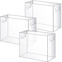 Boîte de rangement de fichiers suspendus, organisateur de dossiers en acrylique pour dossiers de taille lettre Boîte de support de fichiers portable