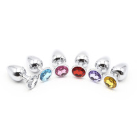Tapón Anal de Lujo en 3 Tamaños, Diseño de Joyería, Estimulador de Cristal de Acero Inoxidable, Juguetes Sexuales Anales, Masajeador de Próstata, Dildo