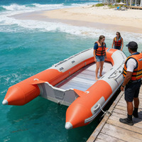 Bateau gonflable de sport en PVC durable pour la pratique du surf, la piscine, le lac et la mer, capacité de 6 personnes