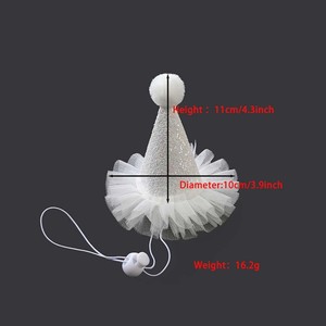 TANPOPO New Ins Style Anniversaire avec Chiffres Chapeau de Chat pour Chien de Haute Qualité - Product Image 2