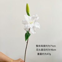 Künstliche Doppelblüten-Lilien, Kunstblumen, Realistische Touch-Blumen, Heim- und Hochzeitsdekoration Blumenarrangement-Zubehör