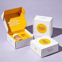 Boîtes d'expédition en kraft personnalisées avec insert, boîtes d'emballage en carton ondulé pour les compléments alimentaires et les flacons de pilules