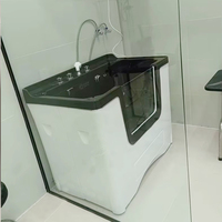 Baignoire SPA professionnelle pour animaux de compagnie, grande baignoire pour chiens et chats avec jets d'eau massants pour salon de toilettage