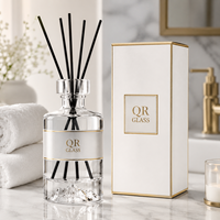 Diffuseur de parfum et d'huiles essentielles en verre L Fashion avec bâtonnets, 100ml 500ml, vente en gros pour l'aromathérapie domestique