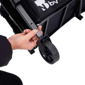 बीनकंपनी YDC-2502 हल्के धातु फ्रेम भंडारण ढहने वाले बाहरी उपयोगिता वैगन ट्रॉली पोर्टेबल फोल्डेबल शॉपिंग - Product Image 3