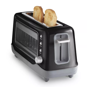 Tostapane elettrico a 2 fette con fessura Extra-ampia e Auto spenta per bagel pani cialde uso Hotel - Product Image 2