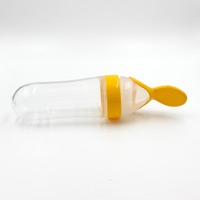 Biberon de purée de riz en silicone pour bébé avec cuillère à presser biberon de lait alimentaire complémentaire pour enfants
