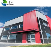 Taller de Estructura de Acero Moderno Prefabricado Personalizado, Almacén con Marco Metálico Galvanizado Duradero, Certificado ISO9001 para Fábrica