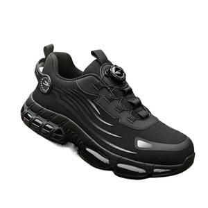 Chaussures de sécurité pour hommes, à bout en acier, anti-écrasement, anti-perforation, respirantes, pour le travail, l'industrie de la construction, à lacets, tube moyen - Product Image 4