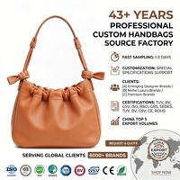 Sac à main souple marron caramel pour femme, sac à bandoulière plissé et froncé en cuir PU souple, sac fourre-tout tissé, sac hobo nuage tendance 2026, OEM