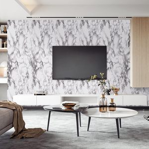 Oron déco imperméable <span class=keywords><strong>noir</strong></span> <span class=keywords><strong>et</strong></span> <span class=keywords><strong>blanc</strong></span> peler <span class=keywords><strong>et</strong></span> coller PVC auto-adhésif papier peint vinyle marbre autocollant <span class=keywords><strong>pour</strong></span> comptoir de cuisine - Product Image 5