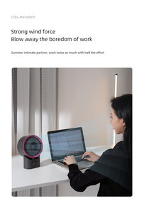 2026 Neuester Digitaler USB-Ventilator mit Display, Tragbarer 4000mAh Tischventilator, Kleiner Handventilator als Geschenk - Product Image 3