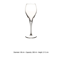 Verre à vin rouge Montecarlo 26 cl Pasabahce H 21,5 cm Ø 6,8 cm