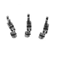 P351 Pied presseur à ourlet pour machine à coudre, pour ourlets droits ou arrondis, compatible avec tous les types de machines à coudre à plat