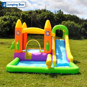 Castillo inflable de múltiples funciones para interiores/exteriores que proporciona horas de tobogán de agua, casa de rebote, trampolín divertido para - Product Image 5