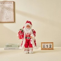 Jouet en peluche personnalisé en vinyle avec certificat CE CPC EN71, vente en gros, cadeau de Noël, jouet Père Noël avec boîte personnalisée