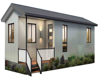 Abri d'hiver simple à deux étages, cabane bbq avec sauna, conteneur de maison prédestinée pour le café