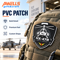 Patch PVC personnalisé en forme de cassette audio, badge musical rétro pour vestes, sacs à dos, casquettes et vêtements streetwear AWELLS