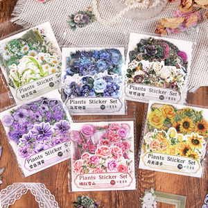 50 hojas por paquete Manuka Hanazono Handbook Sticker Pack Flower Decoration Creative Cute Handbook Material Stickers - Product Image 1