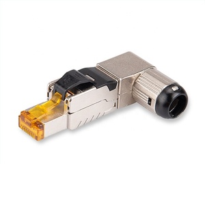 Linkwylan 10g cat6A <span class=keywords><strong>90</strong></span> độ Angled toolless chấm dứt cắm RJ45 shielded lĩnh vực Kết nối công cụ miễn phí <span class=keywords><strong>Ethernet</strong></span> kết nối - Product Image 1