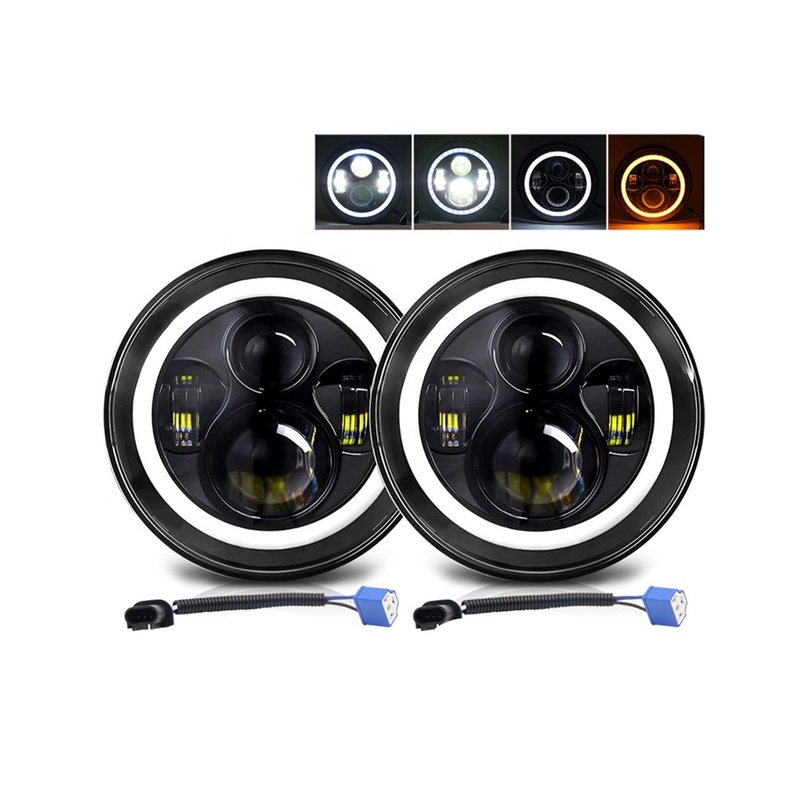 Round 7Inch Retro LED Daytime Running