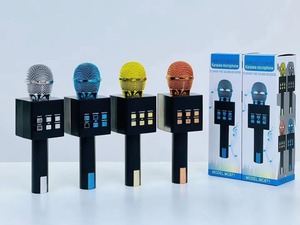 Trung Quốc Nhà máy trực tiếp xách tay không dây cho <span class=keywords><strong>Bluetooth</strong></span> Karaoke <span class=keywords><strong>Microphone</strong></span> đèn LED quà tặng tốt nhất đồ chơi cho trẻ em <span class=keywords><strong>Microphone</strong></span> phong cách Des - Product Image 5