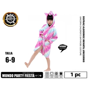 ชุดคลุมอาบน้ำสำหรับเด็กยูนิคอร์น #07505-1สำหรับเด็กเล็ก - Product Image 1