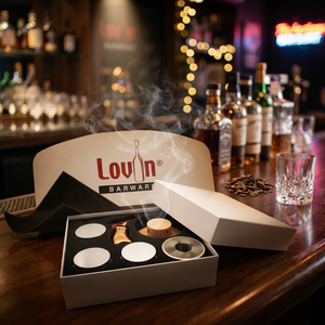 White box gift set Cocktail smoker infuser Whiskey smoking kit <b>BBQ</b> smoker for meat Salad and cheese smoker - Product Image 5
