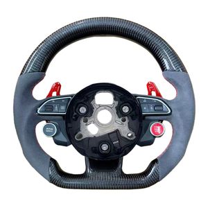 Volante de Fibra de Carbono para Automóvil <span class=keywords><strong>Audi</strong></span> S8 A1 <span class=keywords><strong>A3</strong></span> 8V <span class=keywords><strong>8L</strong></span> A4 B8 B9 B7 A6 C8 C7 TT 8J Q3 Q5 S4 B8.5 Q7 A5 A7 A8 R8 <span class=keywords><strong>RS3</strong></span> S3 S5 S7 - Product Image 1