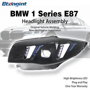 Suitable for 04-11 BMW 1 Series E87 Headlight Assembly <strong>Modification</strong> Fang Style Dual Color LED Daytime Running <strong>Light</strong> Lens <strong>Light</strong> - Product Image 3