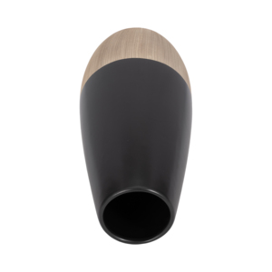 Vaso in Ceramica Bicolore Nero e Beige, Moderno Vaso Decorativo per Fiori, per Casa, Soggiorno, Camera da Letto, Ufficio - Product Image 5