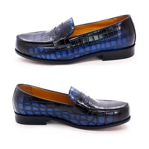 Mocassini Classici Estivi 2021 con Stampa, Scarpe in Pelle Penny Slip-on Casual da Passeggio per Uomo, Colori Misti - Product Image 1