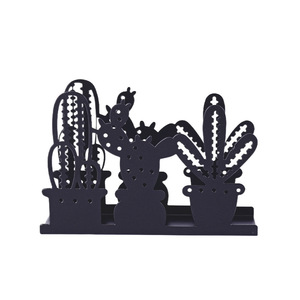 Portatovaglioli Verticale in Metallo Stile Nordico, Porta Fazzoletti a Colore Unico, Portatovaglioli Angolare a Ventaglio, Creativo per Ristoranti - Product Image 2
