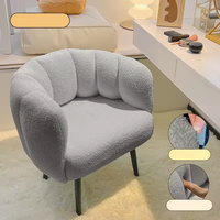 Fauteuil individuel de haute qualité avec fonction capitonnée, chaises d'appoint pour chambres à coucher, meubles de salon, chaise de maquillage à vendre
