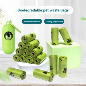 2026 Hot Sale Biodegradable Dog Poop <b>Bags</b> <b>Compostable</b> Eco-friendly Dog Garbage <b>Bags</b> Pet Waste Disposal Supplies Black Plastic - Product Image 1
