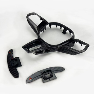 ฝาครอบตกแต่งคาร์บอนไฟเบอร์สไตล์สปอร์ต พร้อมก้านเปลี่ยนเกียร์แบบ Paddle Shifters สำหรับรถยนต์ <span class=keywords><strong>BMW</strong></span> G60 G70 G90 G48 G18 I5 <span class=keywords><strong>I7</strong></span> X Series - Product Image 2