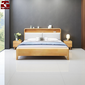 Juego de Muebles de Dormitorio con Cama King Size de Madera Sólida Nórdica para Hotel, Apartamento o Pension, Personalizado al por Mayor - Product Image 5