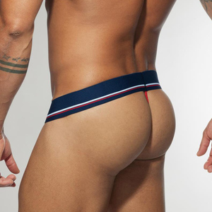 Sous-vêtement en coton tricoté pour <span class=keywords><strong>homme</strong></span>, sous-vêtement Sexy, <span class=keywords><strong>string</strong></span> Gay - Product Image 4