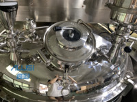 Hydraulique faisant la crème de soin de la peau et Lotion pour le corps homogénéisateur sous vide à haute pression mélangeur Formulation cosmétique émulsifiant Machine