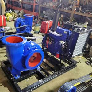 Pompe centrifuge horizontale auto-amorçante, pompe à eau portable pour l'irrigation agricole, pompe à eau à flux mixte 8 pouces - Product Image 4