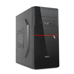 PC Desktop Computer Case Office Black con pannello frontale Dual USB Dual HD AUDIO Rohs OEM Mid Tower PC Case