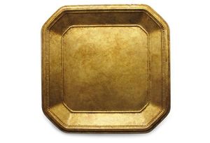 Trending 12 pulgadas grande antiguo rojo Floral Metal cargador placa ecológica vajilla Plato decorativo para exhibir frutas - Product Image 5