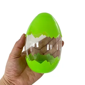Huevo de dinosaurio sorpresa de plástico de 4,4 pulgadas, 11,2x7,4 CM, juguetes coloridos