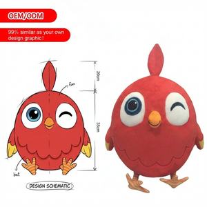 Peluche Personalizado de Muslo de <span class=keywords><strong>Pollo</strong></span> Frito con Estampado Dorado y Bordado, Muñeco de Peluche de Cumpleaños - Product Image 4