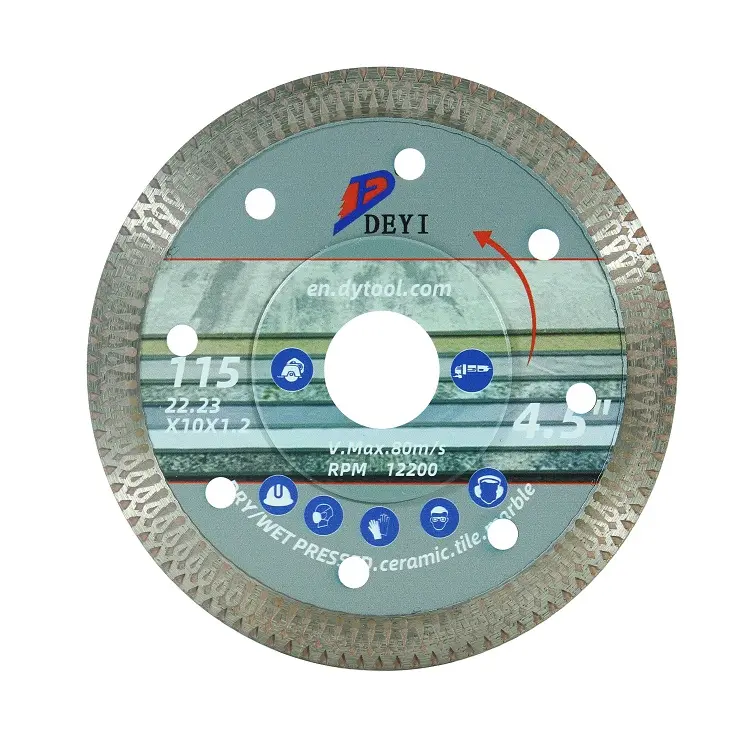 Cutting Saw Blade Professional Tile Sintered Turbo Cutting Disk/discs Wet Or Dry Cutting Diamond Circular Saw Blade For Ceramic Porcelain Tile
