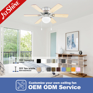 Ventilateur de plafond décorative 3 en 1, 6 lames mdf, avec moteur ac, kit de lampes, meilleures ventes - Product Image 4